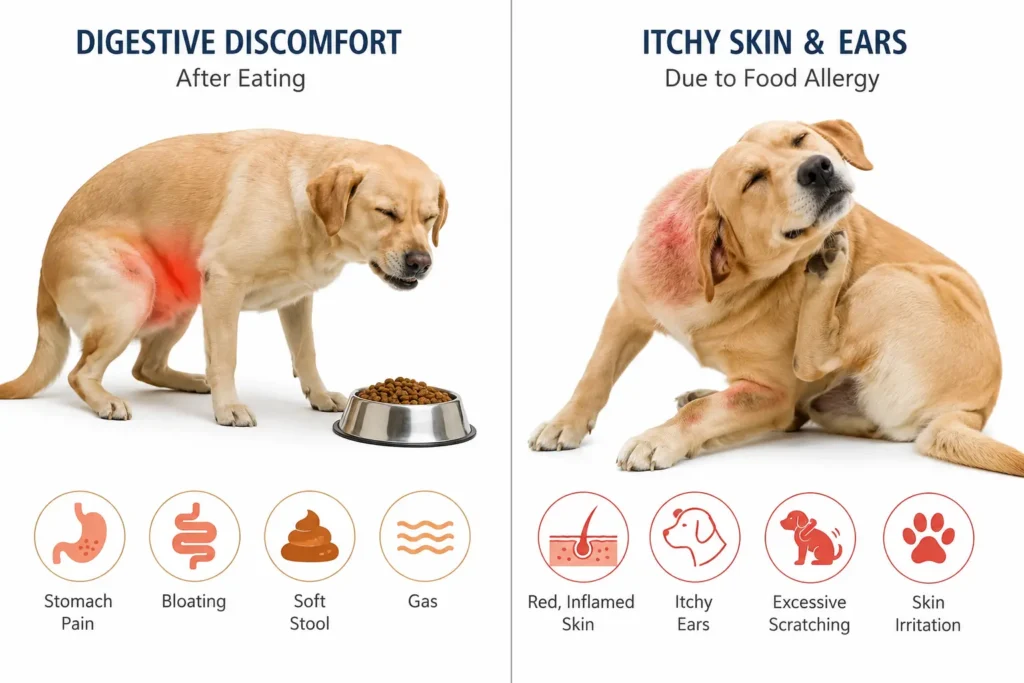 Food intolerance versus food allergy in dogs